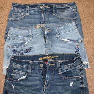 Denim shorts